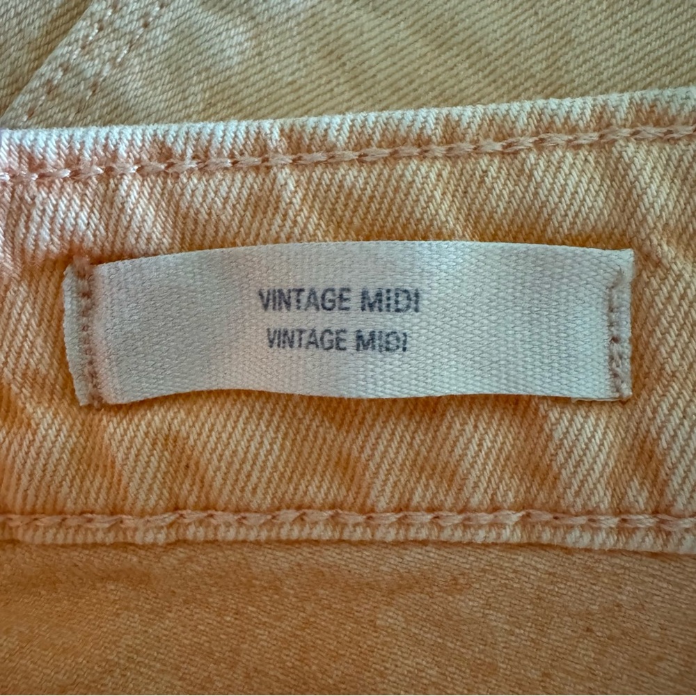 Universal Thread Orange Vintage Midi Jean Shorts, 4 - Picture 9 of 13
